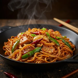 Stir Fried Spicy Ramen Noodle