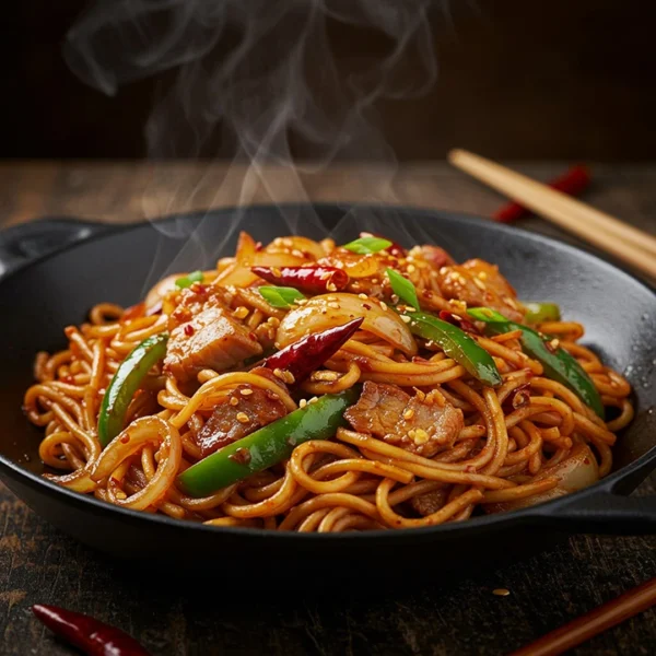 Stir Fried Spicy Ramen Noodle