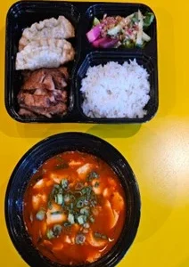 LUNCH AND DINNER BOX WITH TOFU SOUP